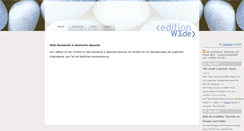 Desktop Screenshot of edition-w3.de